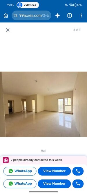 Room in 3 BHK Apartment at Rishita Manhattan, Gomti Nagar – for Rent
