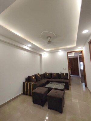 Living Room in 1.5 BHK Apartment at Freedom Fighters Enclave – for Rent