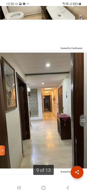 Corridor in 4 BHK Builder Floor at Kailash Colony – for Rent