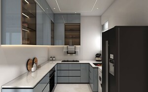 Kitchen in 2 BHK Apartment at Vida Crest, Byculla West – for Sale