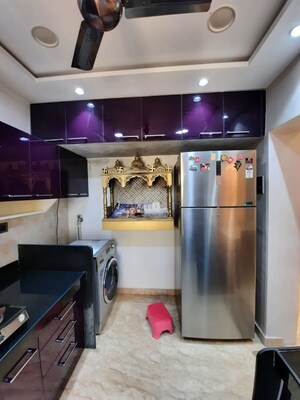 Kitchen in 2 BHK Apartment at Kanakia Spaces Niharika, Manpada – for Rent