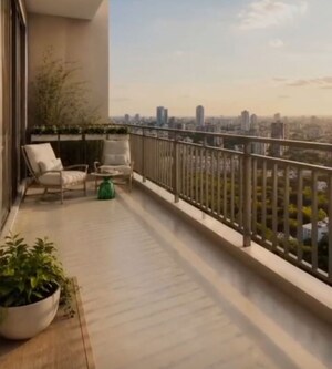 Balcony in 3 BHK Apartment at Chandak Treesourus, Malad West – for Sale