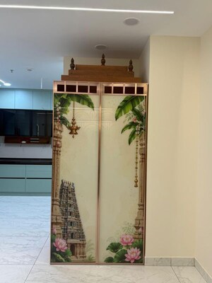 Staircase in 3 BHK Apartment at Golf Edge, Gachibowli – for Rent