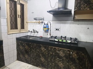 Kitchen in 1.5 BHK Builder Floor at Malviya Nagar – for Rent