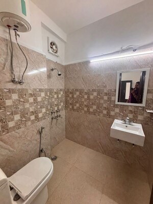 Bathroom in 3 BHK Builder Floor at Nehru Enclave – for Rent