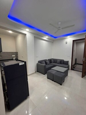 Living Room in 1 BHK Independent House at Sainik Farm – for Rent