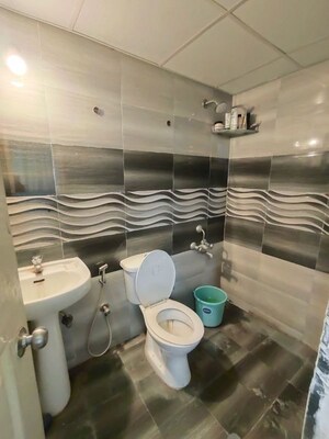Bathroom in 3 BHK Apartment at Haralur Road – for Rent