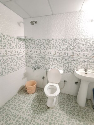 Bathroom in 3 BHK Apartment at Haralur Road – for Rent