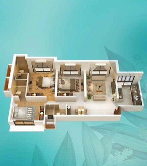 Floor Plan in 3 BHK Apartment at Babhai Naka – for Sale