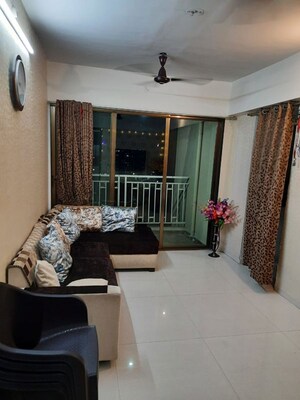 Living Room in 1 BHK Apartment at Sadguru Universal, New Panvel – for Rent