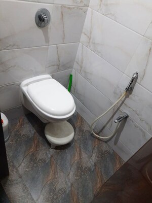 Bathroom in 1 BHK Apartment at Sadguru Universal, New Panvel – for Rent