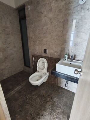 Bathroom in 2 BHK Apartment at Raj Infinia, Malad West – for Rent