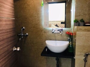 Bathroom in 3 BHK Apartment at Mahagun Mywoods, Sector 16c Greater Noida – for Rent