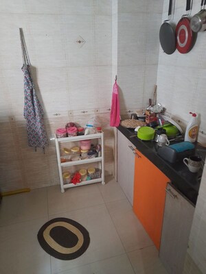 Kitchen in 1 BHK Apartment at Ghansoli Sector 6 – for Rent