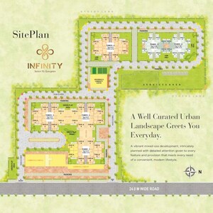 Master Plan in 3 BHK Apartment at Pyramid Infinity, Sector 70 – for Rent