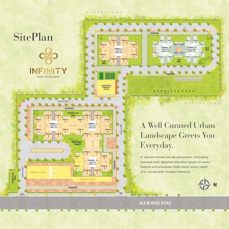 Master Plan, pyramid-infinity 3 Bedroom 720 Sq.Ft. Apartment In Sector 70 Gurgaon 10782059