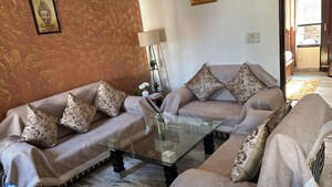 Living Room in 3 BHK Apartment at Swastik Homes, Dhakoli – for Rent