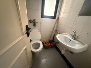 Bathroom in 1 BHK Apartment at Sai Baba Vihar Complex, Ghodbunder Road – for Rent