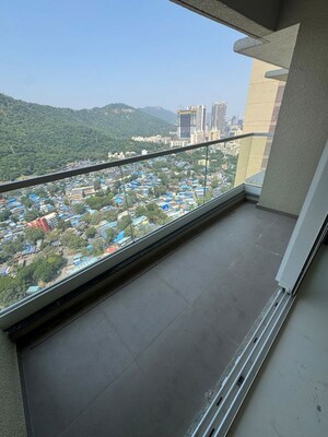 Balcony in 3 BHK Apartment at Runwal Sanctuary, Mulund West – for Rent