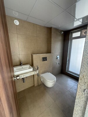 Bathroom in 3 BHK Apartment at Runwal Sanctuary, Mulund West – for Rent