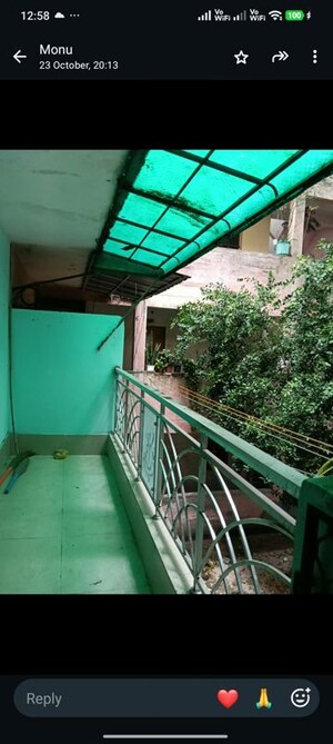 Balcony in Studio Apartment at Sector 16b Dwarka – for Rent