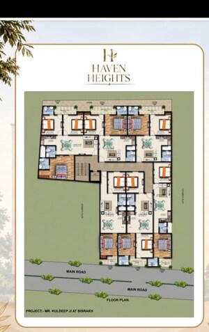 Floor Plan in 2 BHK Builder Floor at Bisrakh Jalalpur – for Sale