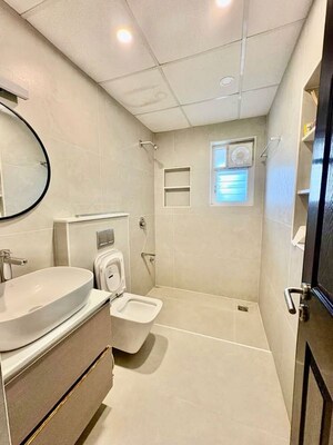 Bathroom in 3 BHK Apartment at Sobha Chrysanthemum, Thanisandra – for Rent