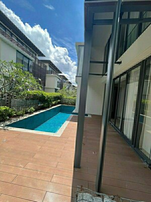 Balcony in 5 BHK Villa at Embassy Boulevard, Yelahanka – for Rent