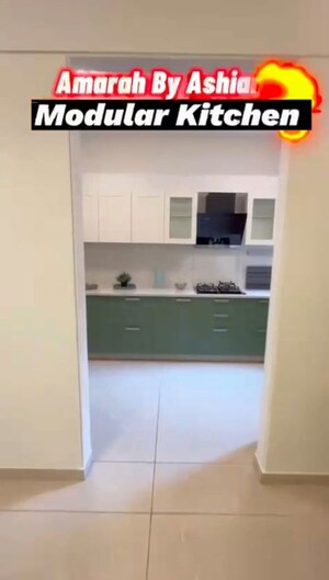 Kitchen in 3 BHK Apartment at Ashiana Amarah, Sector 93 – for Rent