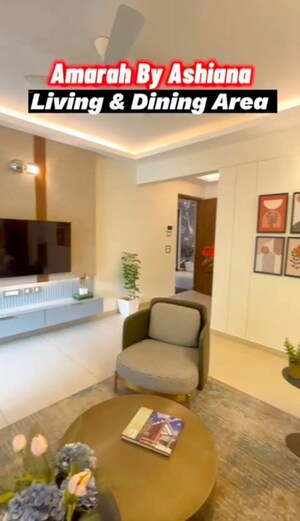 Living Room in 3 BHK Apartment at Ashiana Amarah, Sector 93 – for Sale