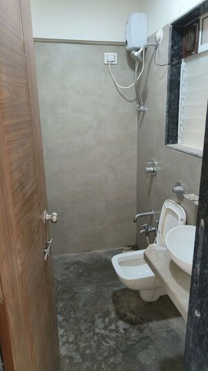 Bathroom in 3 BHK Apartment at Vraj One, Andheri West – for Rent