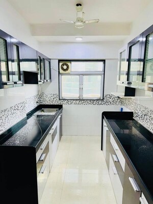 Kitchen in 2 BHK Apartment at Sethia Grandeur, Bandra East – for Rent