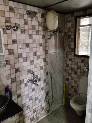 Bathroom in 2 BHK Apartment at Ideal Pristine Tower, Kasarvadavali – for Rent