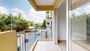 Balcony in 2 BHK Apartment at Bhartiya Nikoo Homes, Thanisandra Main Road – for Sale