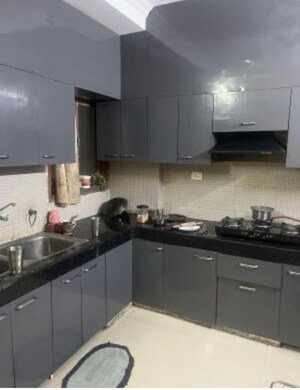 Kitchen in 3 BHK Apartment at Jankipuram – for Sale