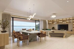 Living Room in 2.5 BHK Apartment at Oberoi Springs, Andheri West – for Rent
