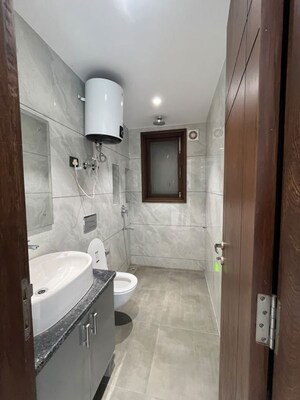 Bathroom in 4 BHK Builder Floor at Freedom Fighters Vihar – for Rent