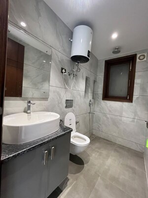 Bathroom in 4 BHK Builder Floor at Freedom Fighters Vihar – for Rent