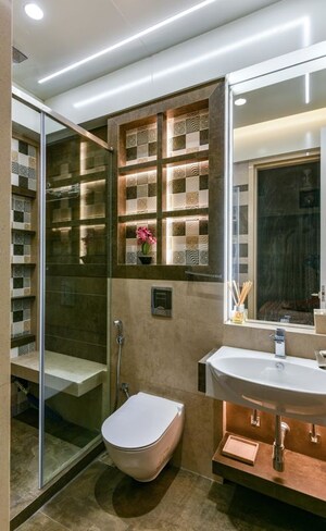 Attached Bathroom in 4 BHK Apartment at Magnum Tower, Parel – for Sale