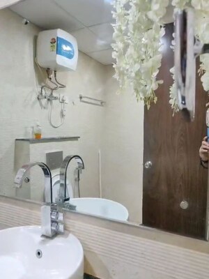 Bathroom in 3 BHK Apartment at Gomti Nagar – for Rent