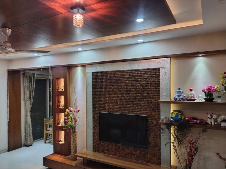 Living Room, blue-27th-avenue 3 Bedroom 1450 Sq.Ft. Apartment In Bavdhan Pune 10782979