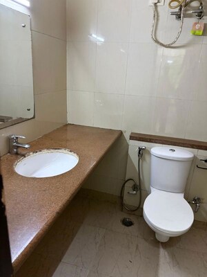 Bathroom in 3.5 BHK Builder Floor at Unitech South City II, Sector 50 – for Rent