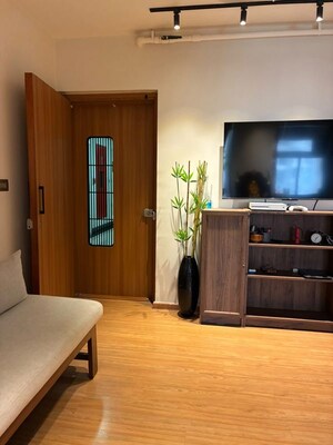 Living Room in 2 BHK Apartment at Runwal Eirene, Balkum Pada – for Sale