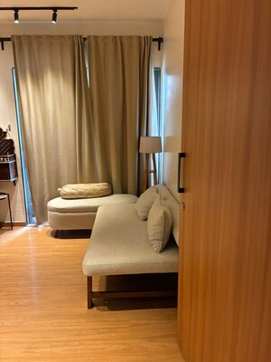 Living Room in 2 BHK Apartment at Runwal Eirene, Balkum Pada – for Sale