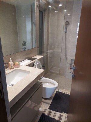 Bathroom in 2 BHK Apartment at Castle Rock, Powai – for Rent
