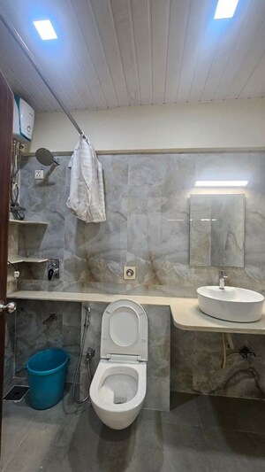 Bathroom in 2 BHK Apartment at RRB Satra Harmony, Chembur – for Rent