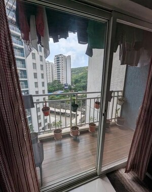 Balcony in 2 BHK Apartment at Kumar Megapolis Springs, Hinjewadi – for Rent
