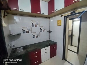 Kitchen in 1 RK Apartment at Gharonda Housing, Ghansoli – for Rent