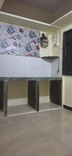 Kitchen in 1 RK Apartment at Gharonda Housing, Ghansoli – for Rent