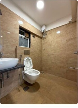 Bathroom in 3 BHK Apartment at Mayfair Breeze, Andheri West – for Rent